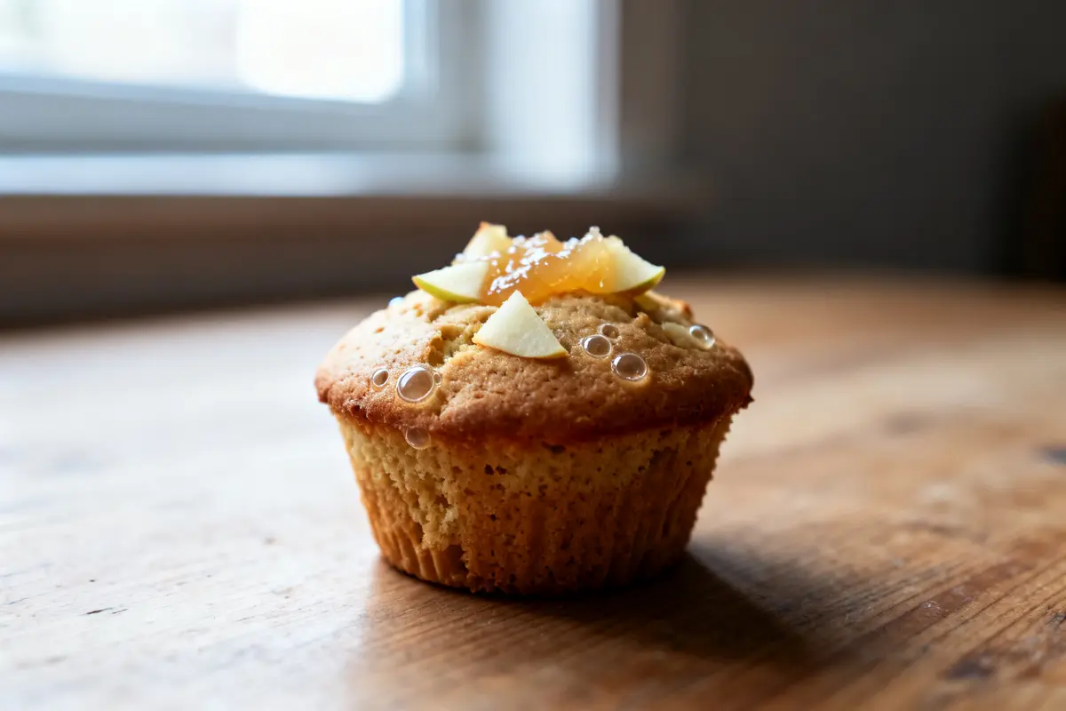 Muffin moelleux compote de pomme : recette santé sans beurre
